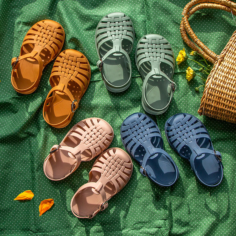 Retro Summer Girls Candy Color Sandals