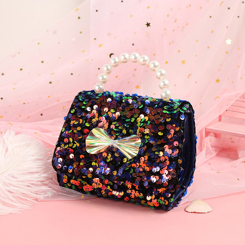 Cute Bow Sequin Princess Crossbody Handbag