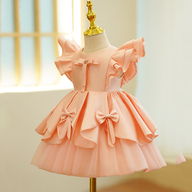 Girl Bow-knot Birthday Wedding Princess Dress