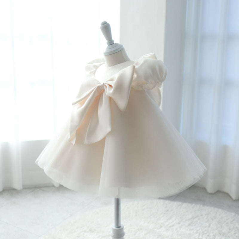 Elegant Baby Girls Baptism Dress First Birthday Princess Dress