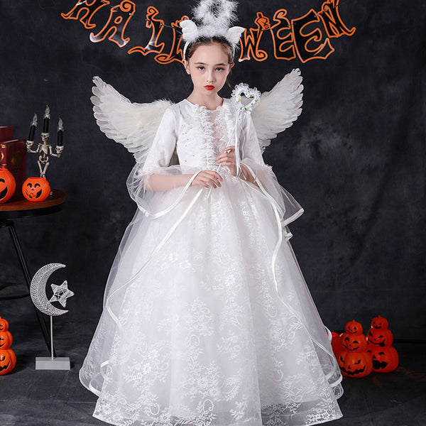 Halloween Costume Angel Girl Princess Dress