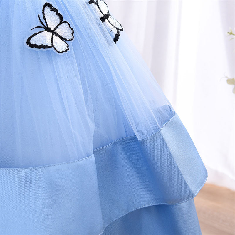 Baby Girl Party Dresses Girl Formal Princess Butterfly  Cake Sleeveless Dress