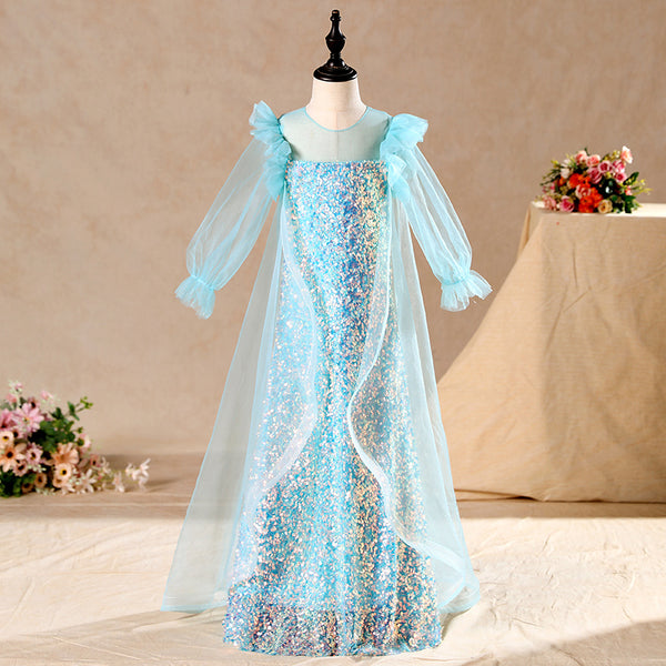 Little Girl Ball Gowns Girl Elegant Pageant Gorgeous Sequins Communion Party Princess Dress