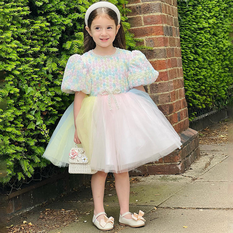 pink christmas dress girls Pink Nutcracker Holiday Dress & Headband for Girls 7-8 years