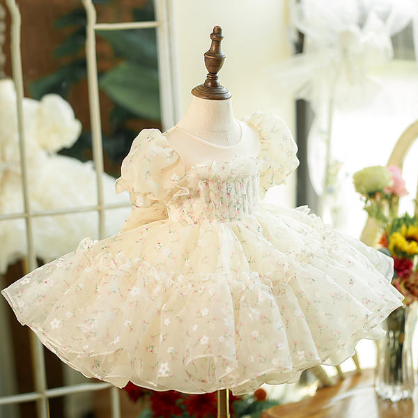 Flower Puffy Birthday Party Princess Dress