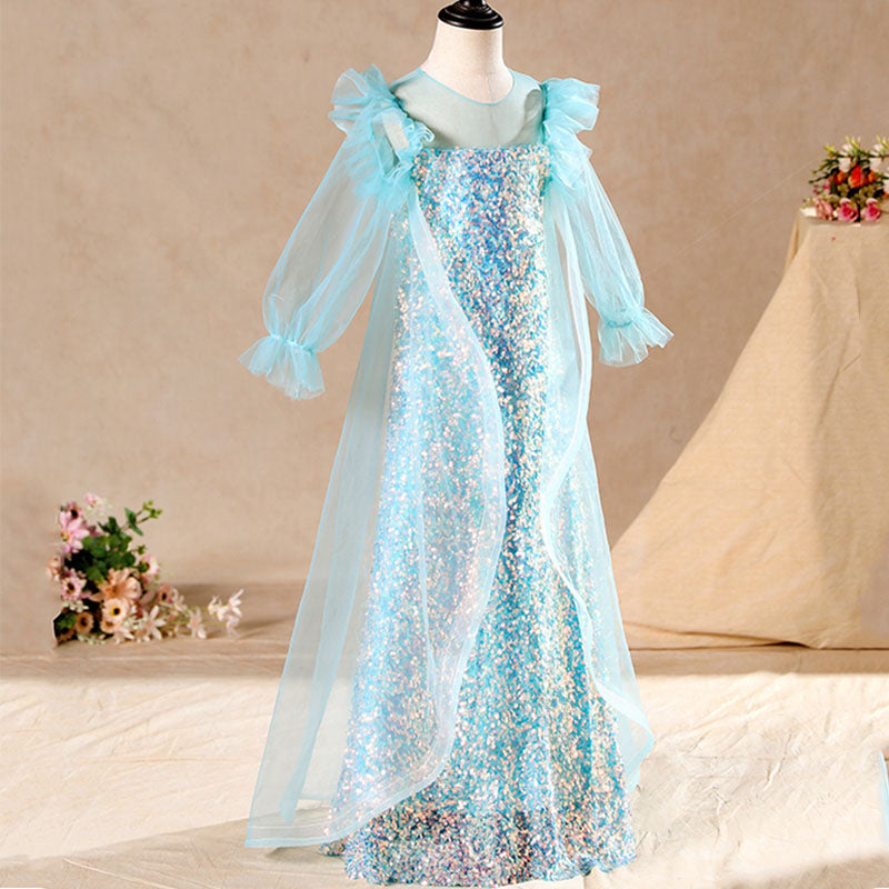 Little Girl Ball Gowns Girl Elegant Pageant Gorgeous Sequins Communion Party Princess Dress