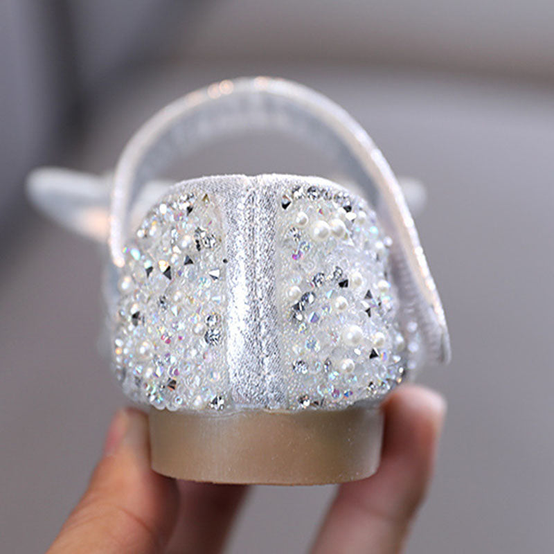Summer Baby Girls Butterfly Rhinestone Princess Shoes
