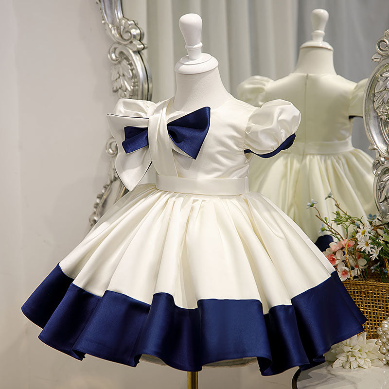 Baby Girl Dress Toddler Baptism Bow-knot First Communion  Princess Dress