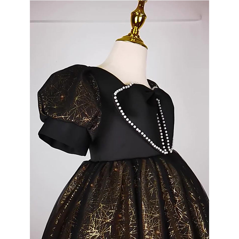 Elegant Girls Black Host Performance Princess Dess