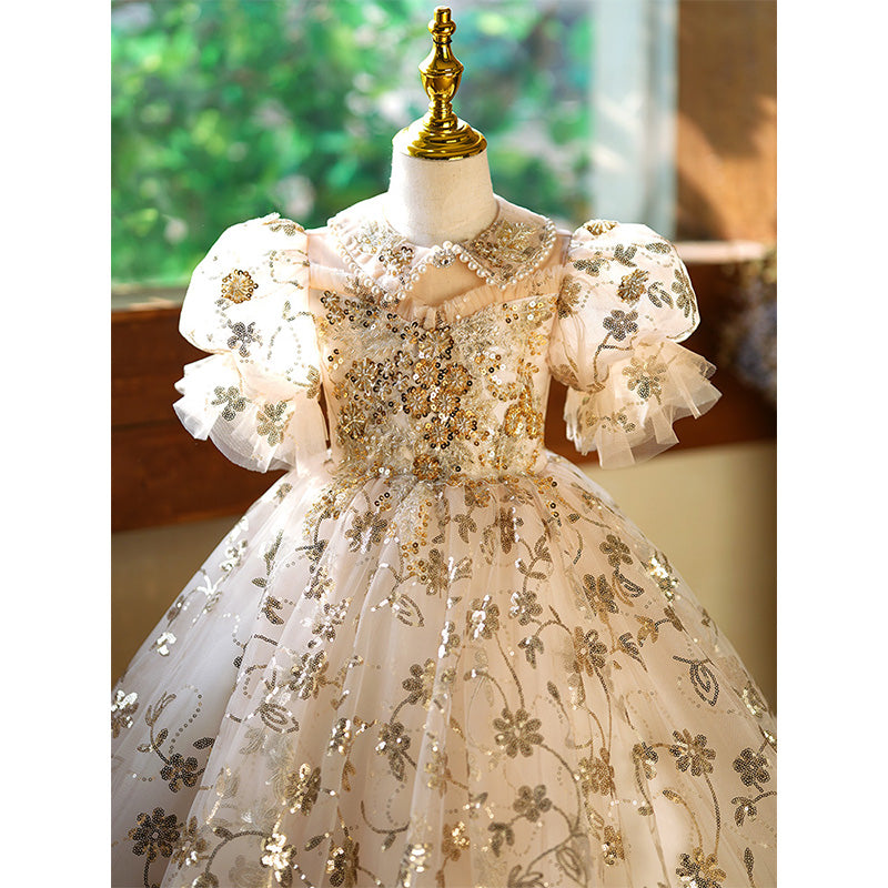 Girl Birthday Dresses Toddler Girl Sequins Pageant Princess Dress