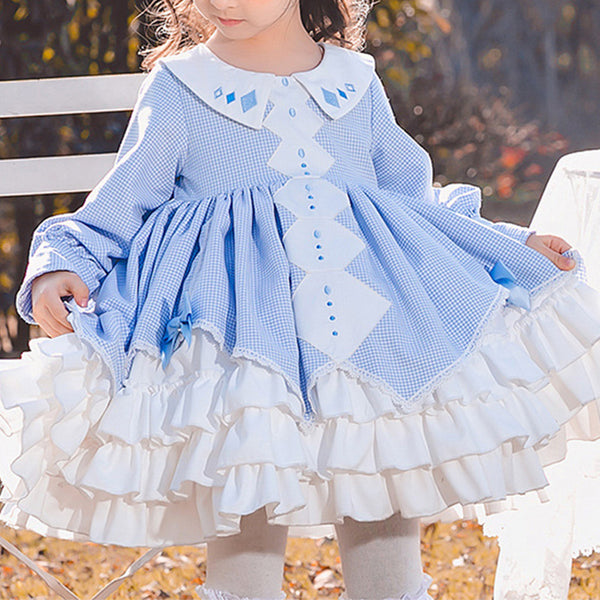 Baby Girl Lolita Lattice Princess Puffy Dress