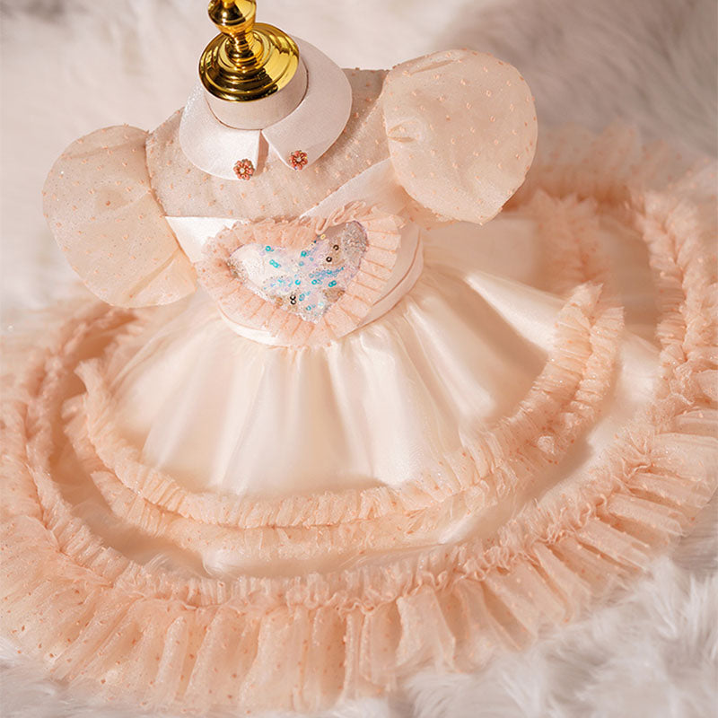 Cute Girl  Birthday Wedding Princess Dress