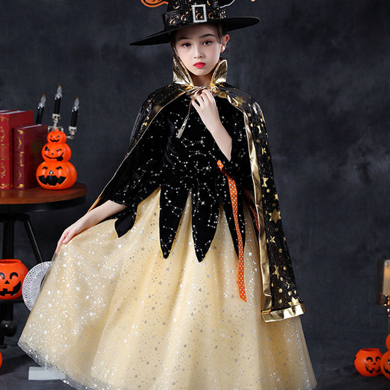 Halloween Costume Girl Witch Elf Cosplay Dress